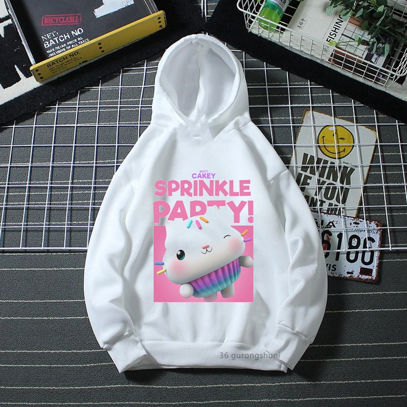 

2022 Hot Sale Gabby'S Dollhouse Graphic Print Hoody For Girls Funny Cat Sweatshirt Winter/Spring/Autumn Kawaii Kids Clothes Tops