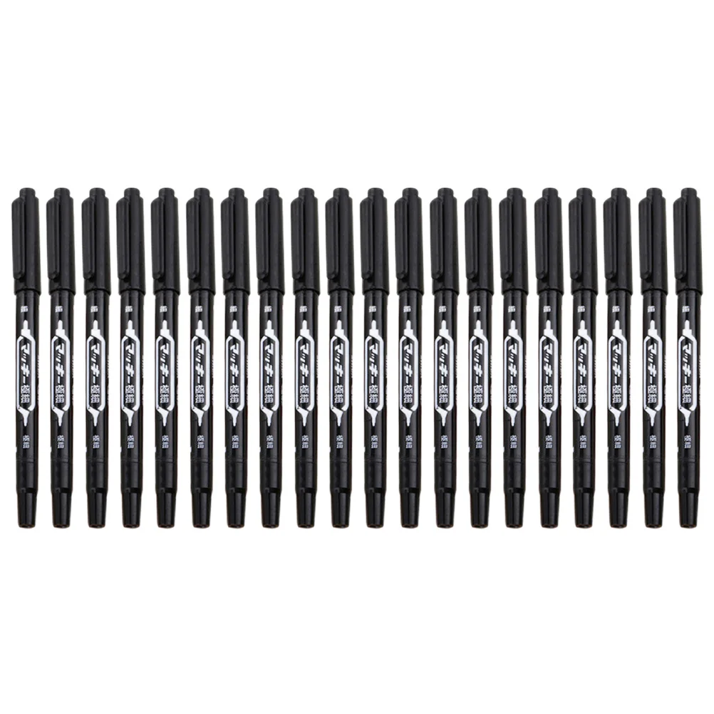 

20Pcs Paint Pen Double-End Marker Waterproof Uv Resistant Oily Ink Not Easy to Fade Sketch Marking Pen Paint Marker