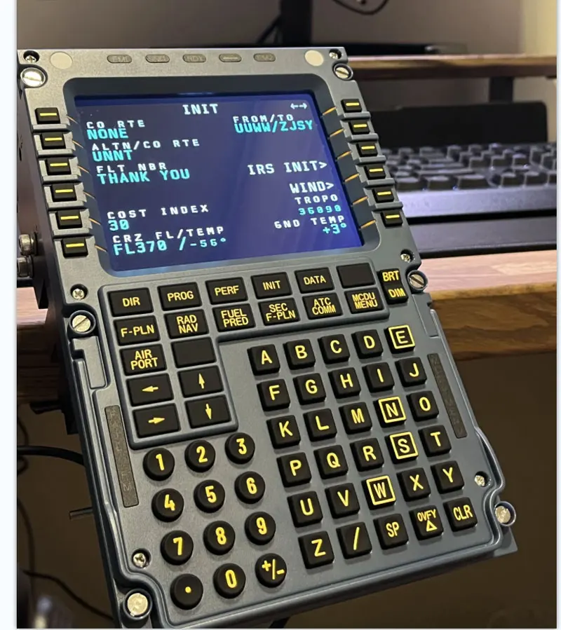 WINWING Flight Simulator MCDU Toliss Fenix Flight Control Display Civil Aviation Control Panel A320 For X-Plane MSFS - Image 6