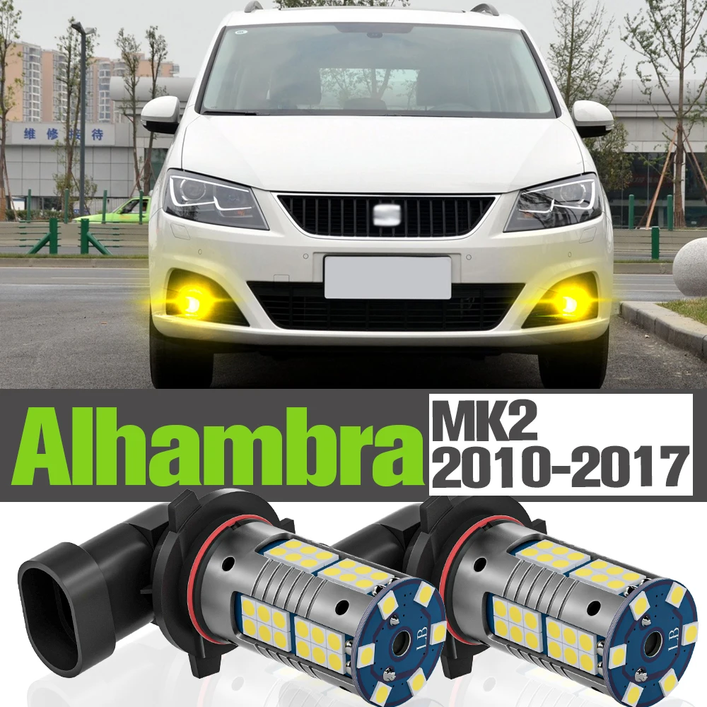 

2x LED Fog Light Accessories Lamp For Seat Alhambra MK2 2010-2017 2011 2012 2013 2014 2015 2016