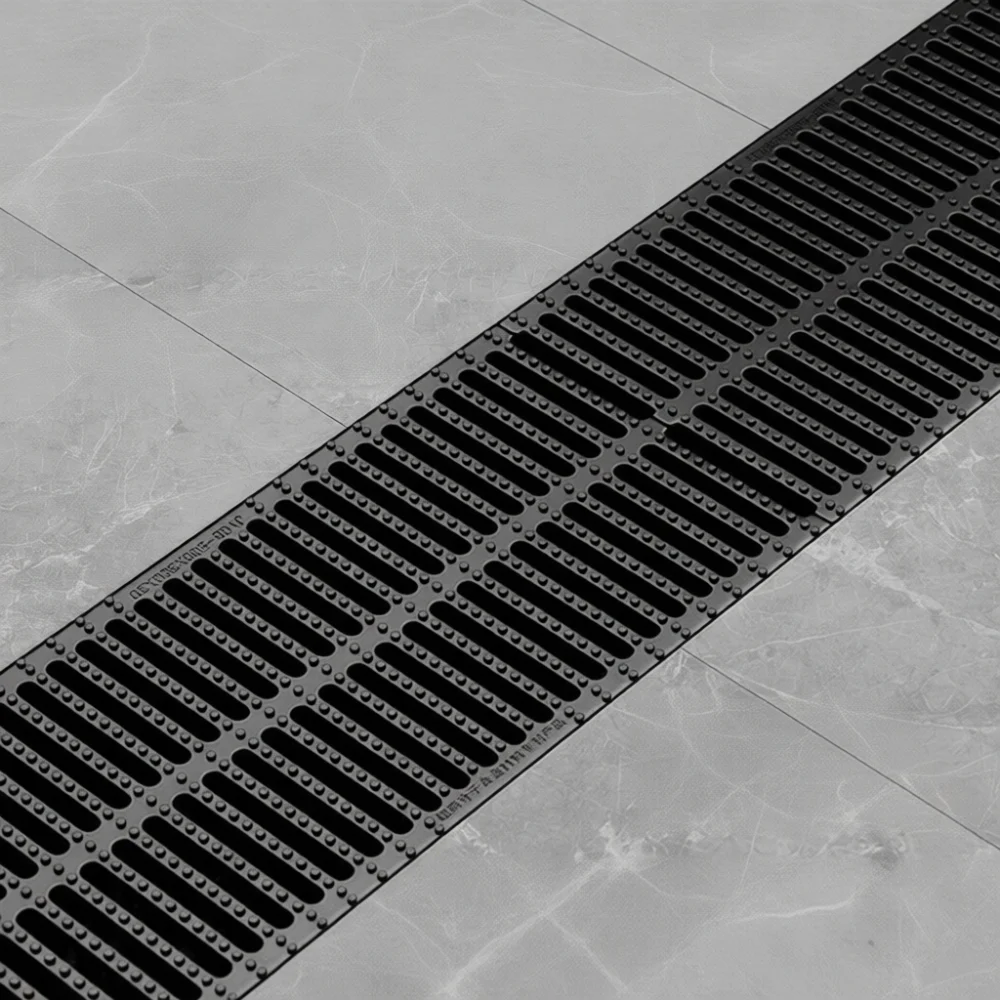Durable Plastic Gutter Plate Trench Water Drain Cover Outdoor Drainage System Mesh Filter Sewer Guard Ground Access