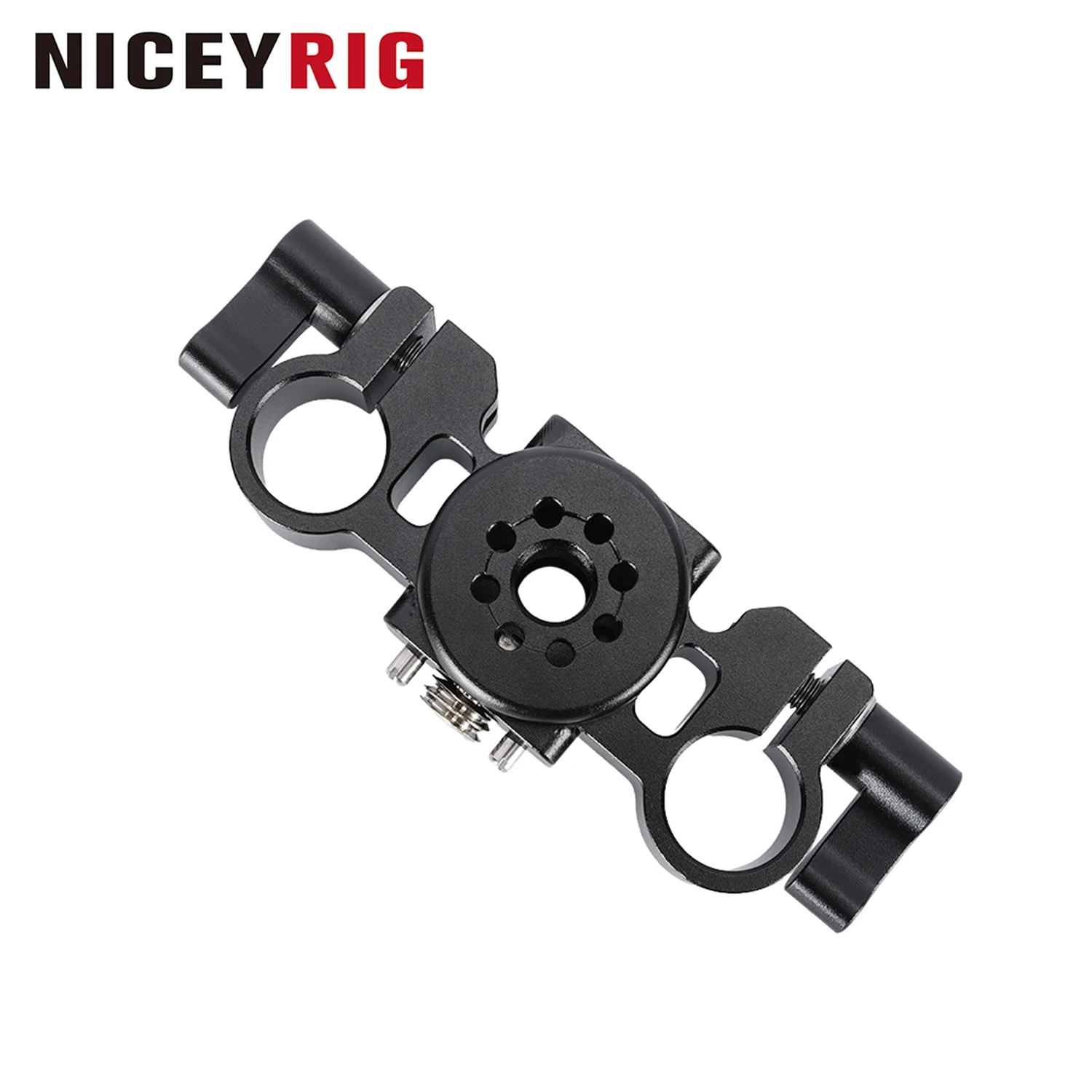 NICEYRIG ARRI-Locating Dual Rod Clamp 15MM Dual Rod Extension with 3/8
