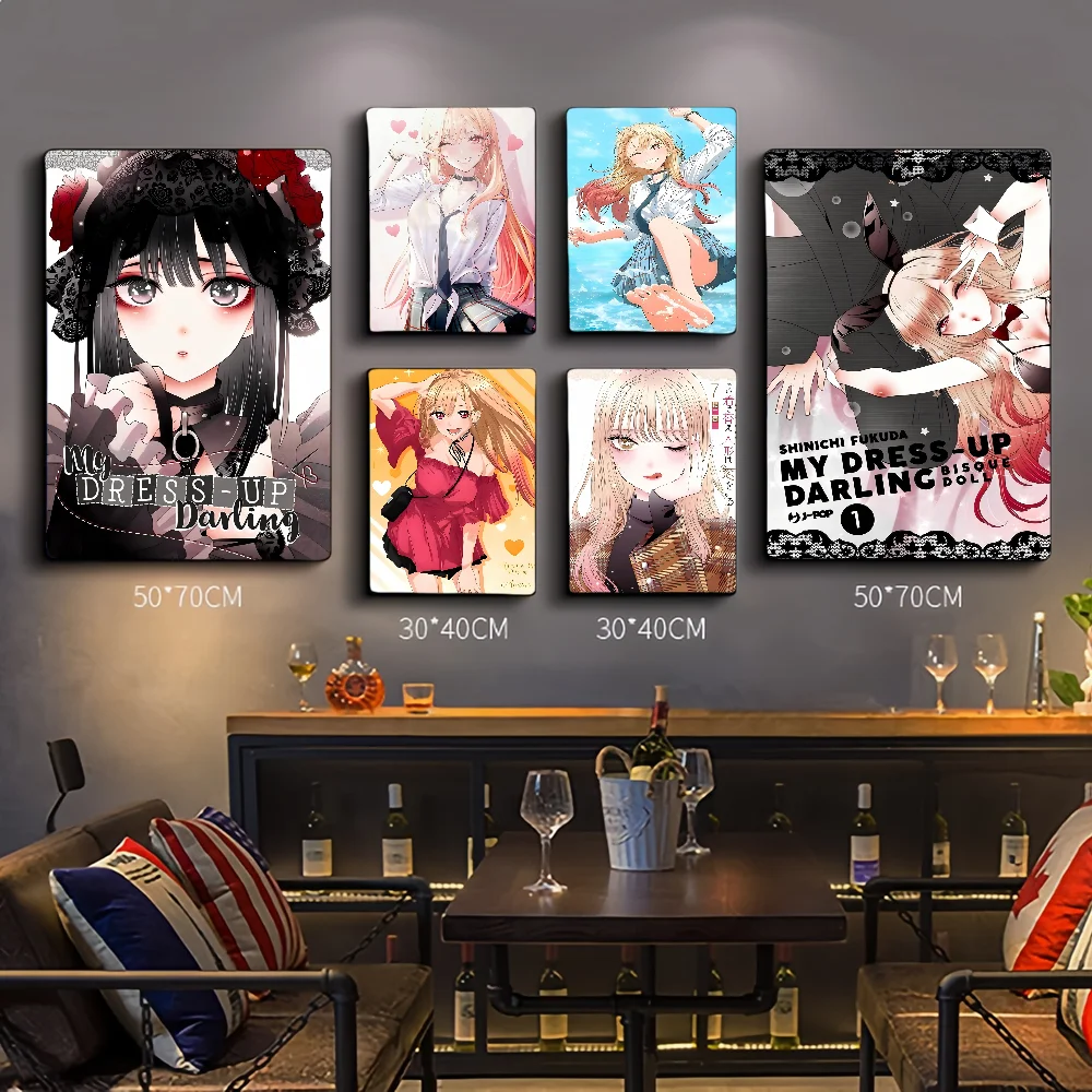 

Anime My Dress-Up Darling Good Quality Prints And Posters Vintage Room Home Bar Cafe Decor Aesthetic Art Wall Painting