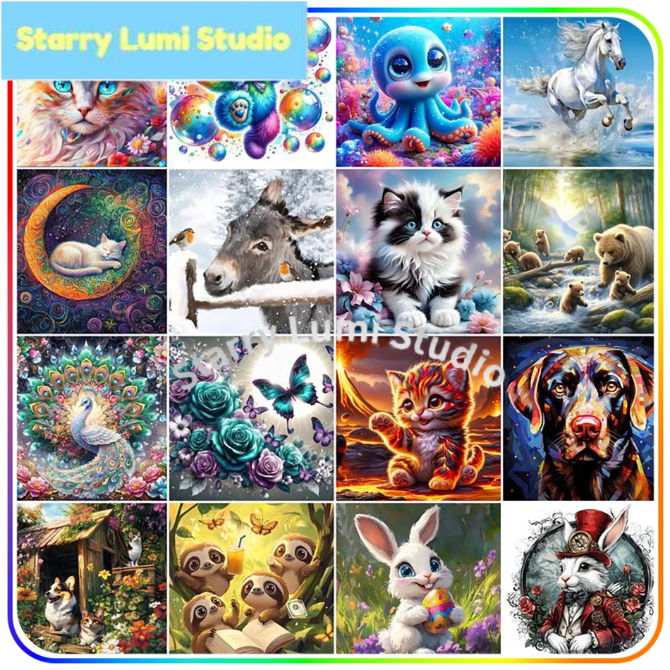 Diamond Painting New Arrival Animals 5D Diamond Pictures Arts Craft Diamond Mosaic Kits Diamond Art Accessories Crystal