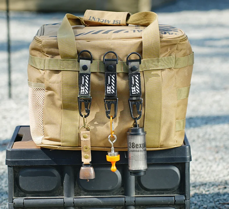 1 Stück Taktischer Karabiner Outdoor EDC Schlüsselanhänger Nylon-Gurtband Schlüsselhalter Camping Rucksack Gürtelhaken Aufhänge-Schnalle Multifunktions-Clip ﻿ – Detail 5