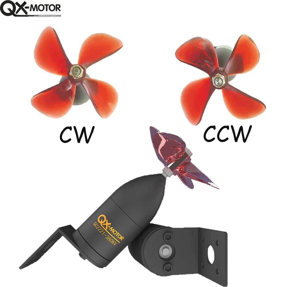 

Подводный пропеллер QX-Motor QC2221 CW/CCW 380/550KV 6S, бесщеточный двигатель, водонепроницаемый для радиоуправляемой рыбалки, приманки, лодки