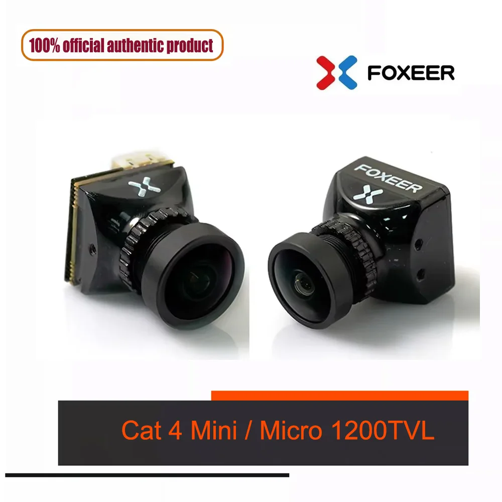 

FOXEER Cat 4 Mini / Micro 1200TVL StarLight Camera 1/3" CMOS Sensor 4:3 /16:9 & PAL /NTSC Switchable CVBS 5-20V for RC FPV Drone