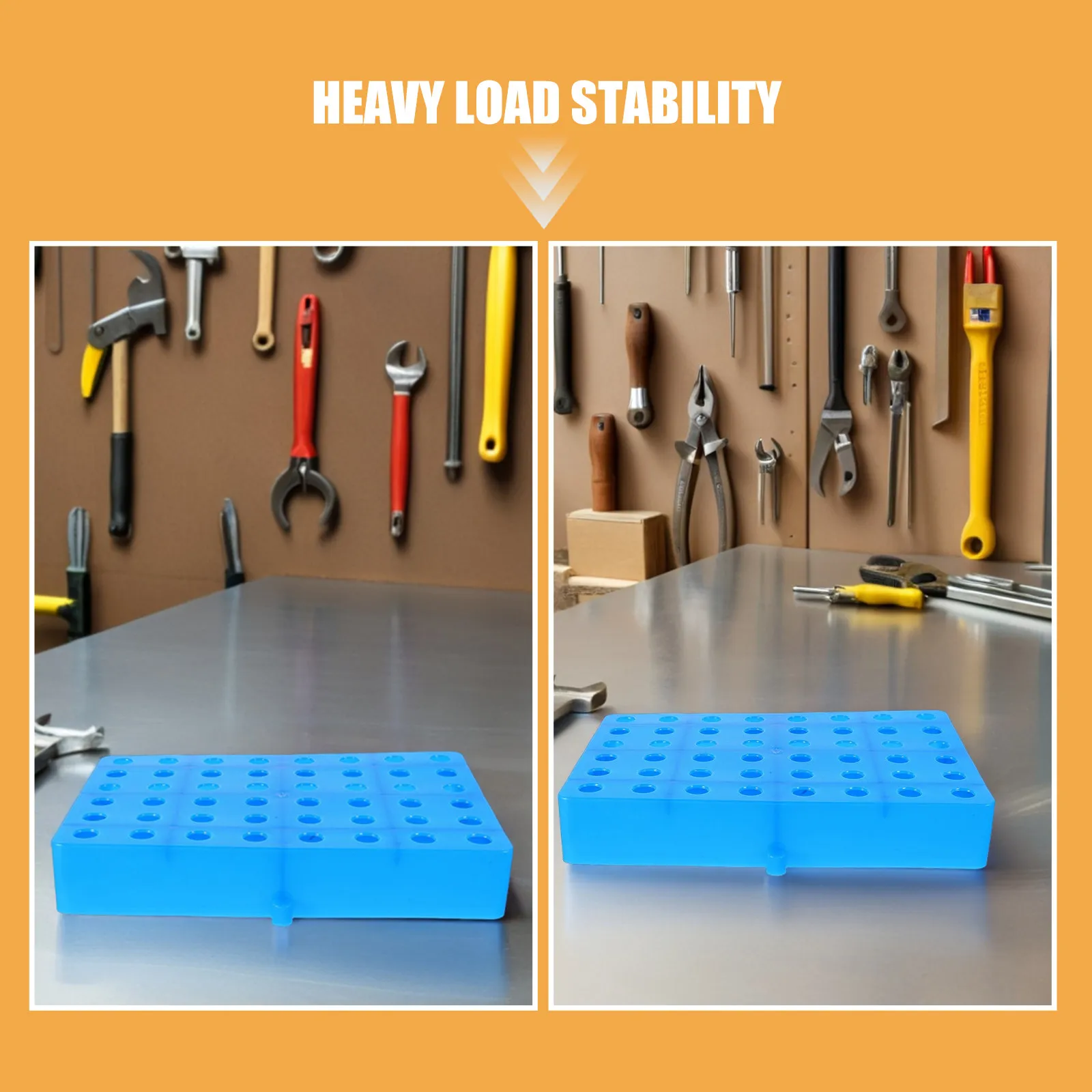 2Pcs Nestable Plastic Pallets for Basement Storage Warehouse Garage Heavy Duty Ventilation Floor Pallets Waterproof Storage Pad