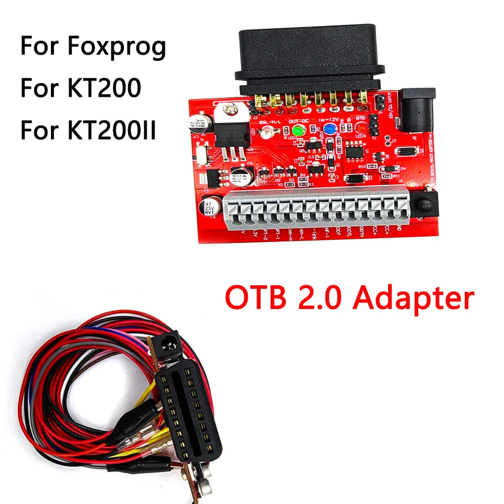 OTB 2.0 Adapter Three-way BOOT Upgrade to OTB Mode Adapter OBD on Bench for KT200 KT200II Foxprog ECU Programmer Tools