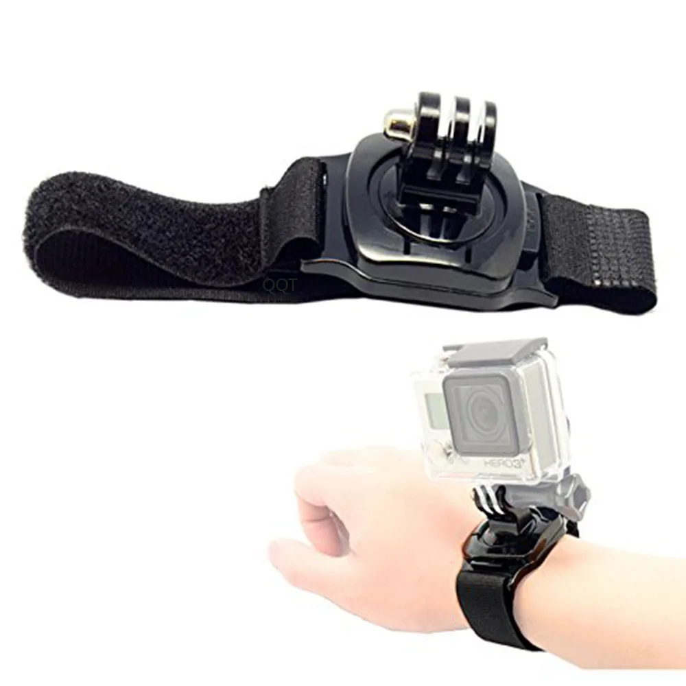 حامل حزام معصم للكاميرا يدور 360 درجة لـ GoPro Hero 11 10 9 8 7 6 5 4 Yi Sjcam Sj4000 Eken H9r ملحقات كاميرا الحركة