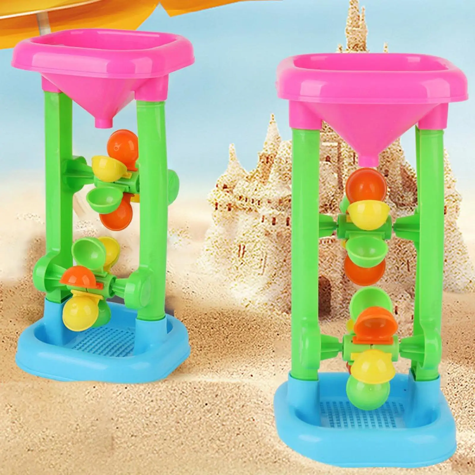 Kinder Strand Sandkasten Spielzeug Strand Sand Wasser Rad Strand Sanduhr Spielzeug für Strand