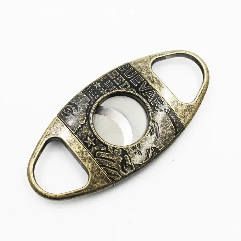 Guevara Cigar Cutter Stainless Steel Guillotine Double Cut High Quality with Attractive Men Gift Box Cigar Scissors