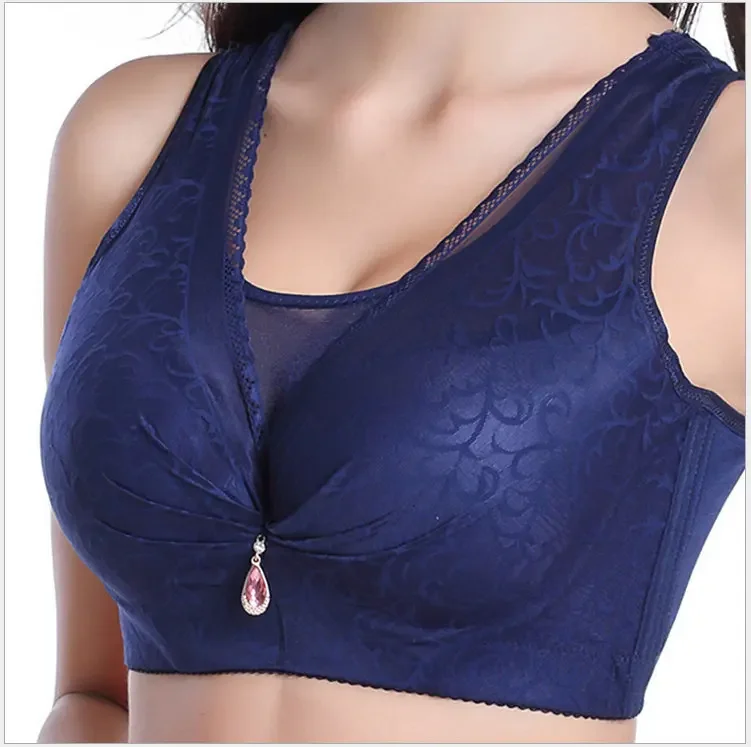 Nova marca completa sexy sutiã de renda para mulher push up completo c d dd e cup algodão sutiã grande busto 36 38 40 42 44 46 sexy renda bh c3314