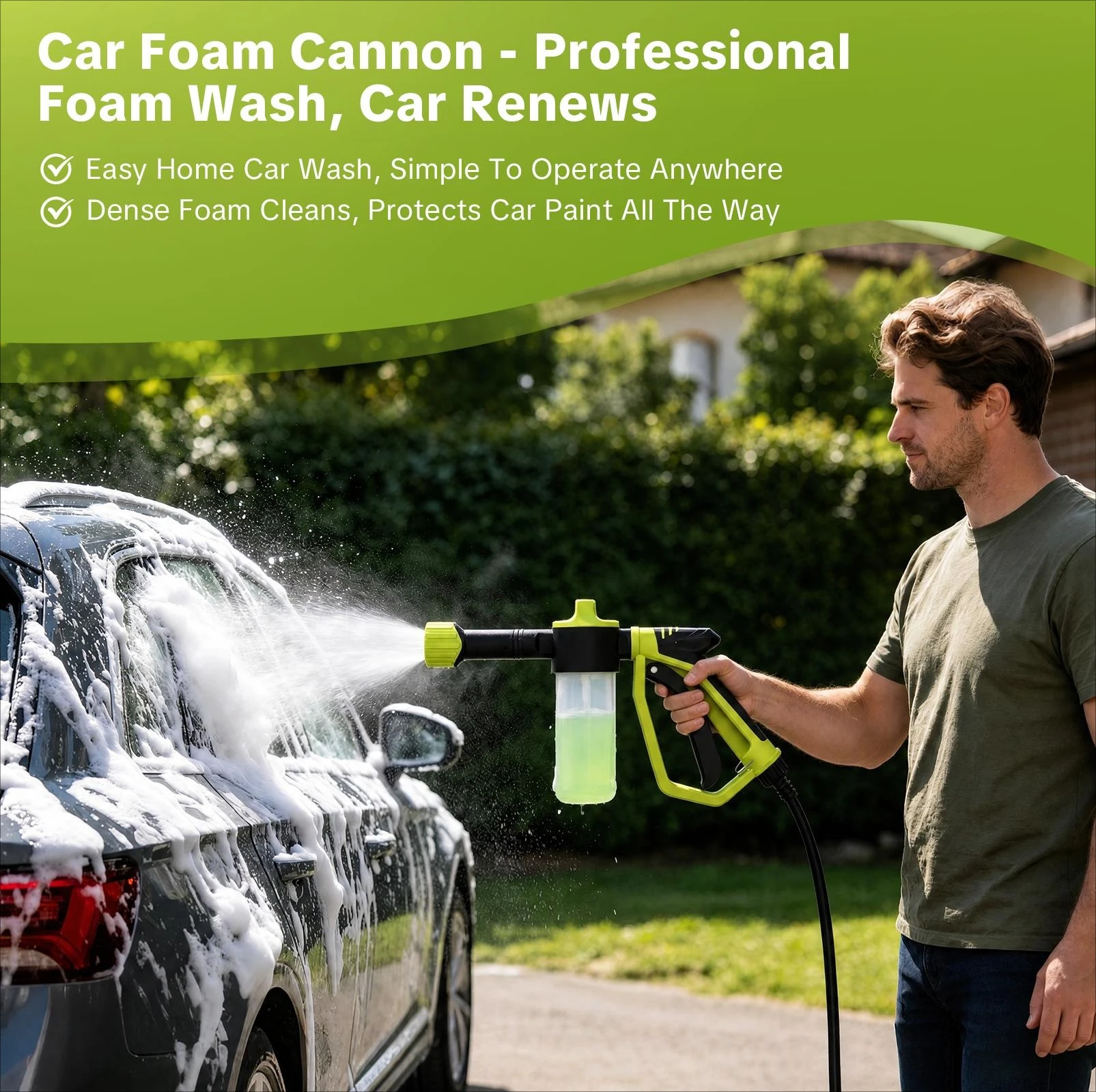 High Pressure Car Wash Foam Gu - Foam Cannon Car Wash recension och pris