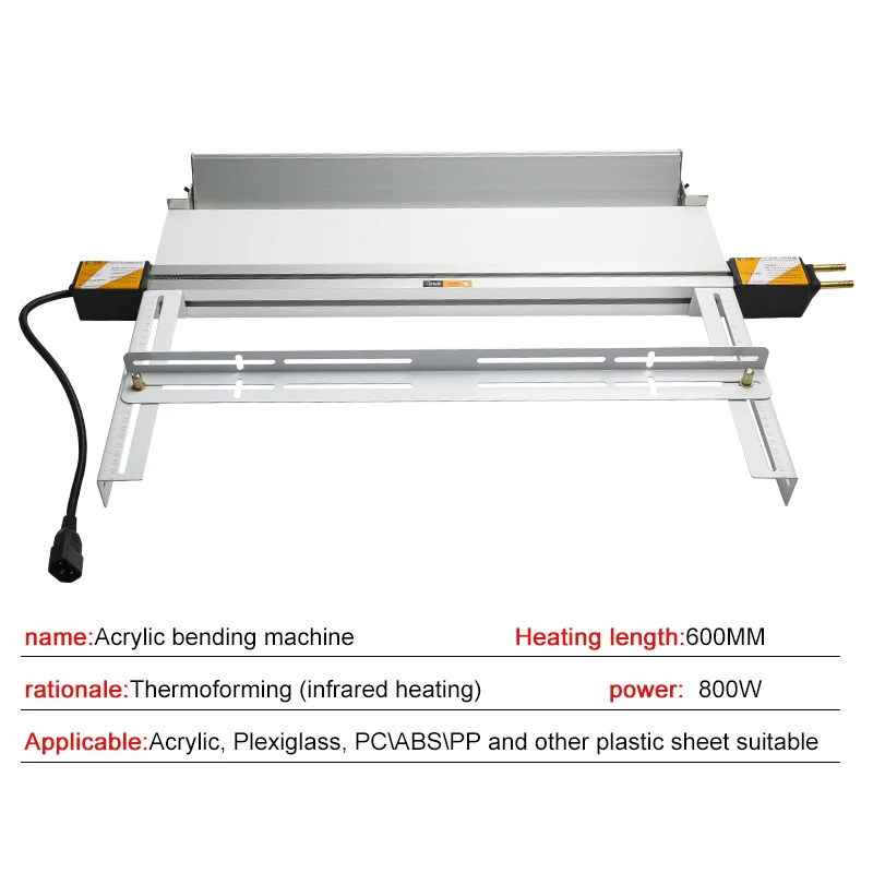 60CM Acrylic Bending Machine 220V Advertising Slot Heater Metal Frame Angle Positioning Light Box PVC Hot Bending Machine