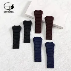 Rubber Watchband For Porsche Design P6620 Series strap Waterproof Bracelet Watch accessories Men's Women's 23mm Silicone strap