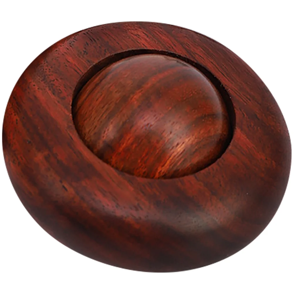 Blood Sandalwood Handle Piece Flying Saucer Massager Ball Convenient Balls Portable Training Wooden Exercise Man