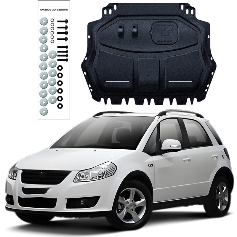 Osłona błotnika pod silnikiem Osłona błotnika Osłona błotnika Ochraniacz błotnika do SUZUKI SX4 2009-2016 1.6L 1.8L Car Black