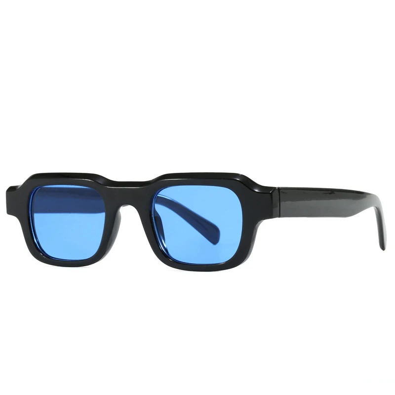 Vintage quadratische Sonnenbrille für Damen und Herren, rechteckige Sonnenbrille, ovale Brillen, Sonnenbrille für Männer und Frauen