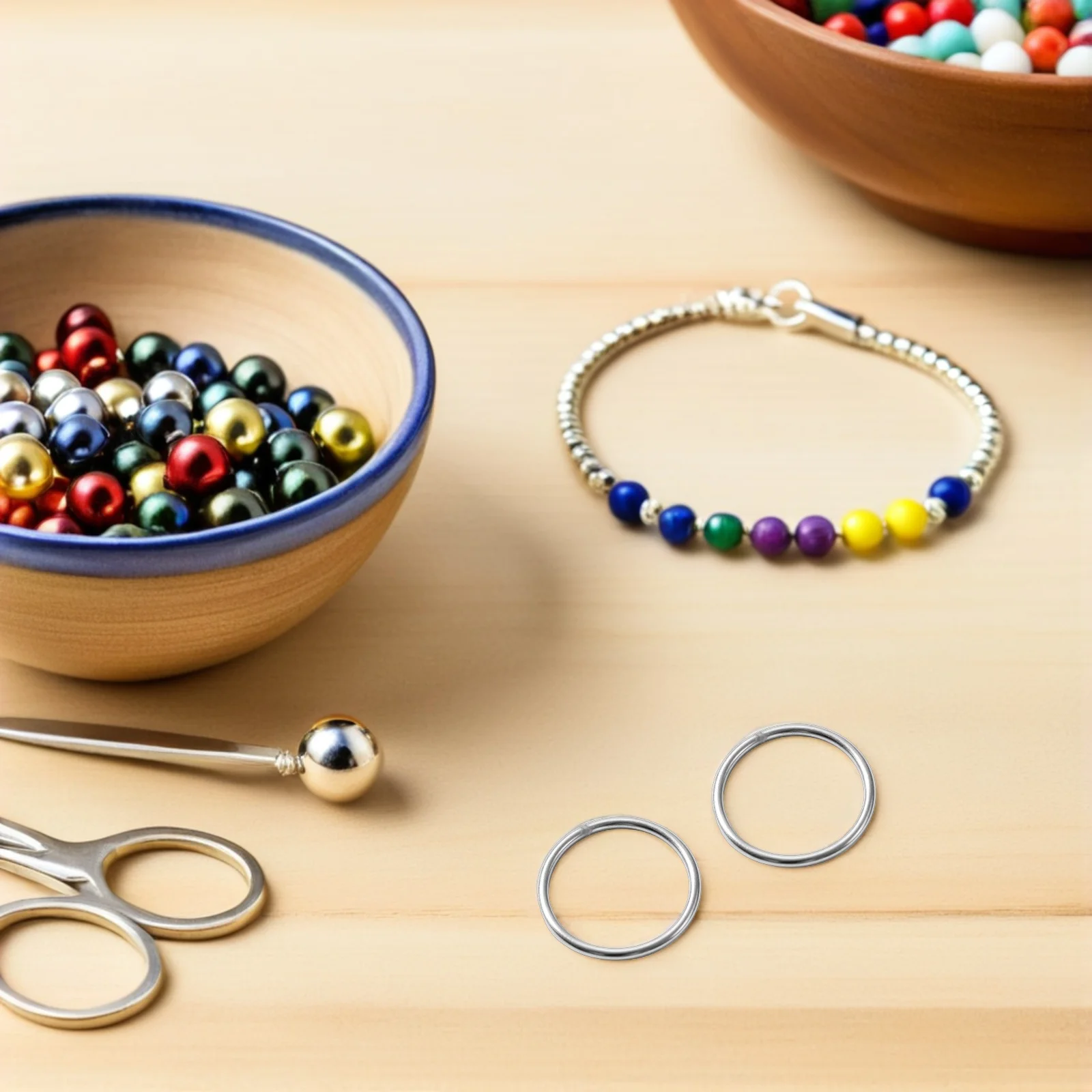 

12Pcs Stainless Steel Rings Set 40Mm Welded Round Metal Hoops for Jewelry Findings Craft Projects Large Metal Circle for Crafts