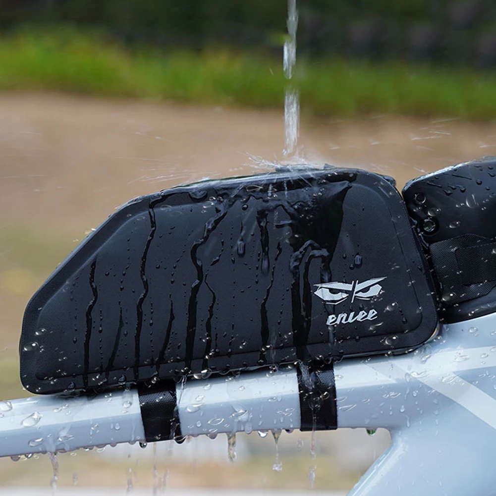 

Cycling Bike Frame Bag Easy to Install Lightweight Waterproof TPU Material with Large Storage Space for Phone and Small Gadgets