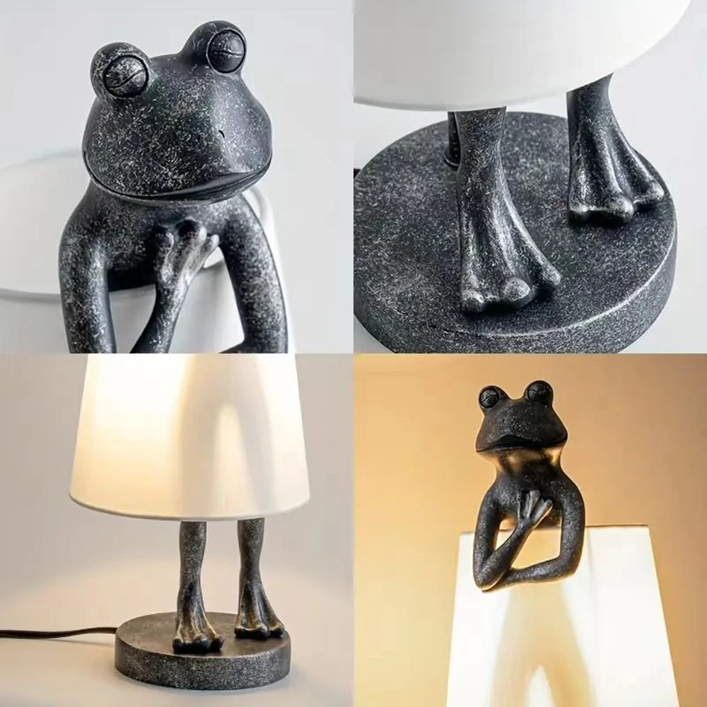 Desktop Decoration Frog Table Lamp UBS Lamp Table Lamp Luminaire Table Light