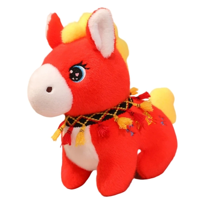 Entzückendes Pferd, Stofftier, weich, zum Kuscheln, Kinderzimmer-Dekoration, Pferde-Plüschtier, 15UB