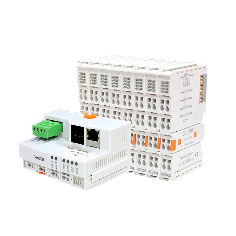 PLC controller GCAN-PLC programmable CANOpen Modbus expandable module can customize plc master control