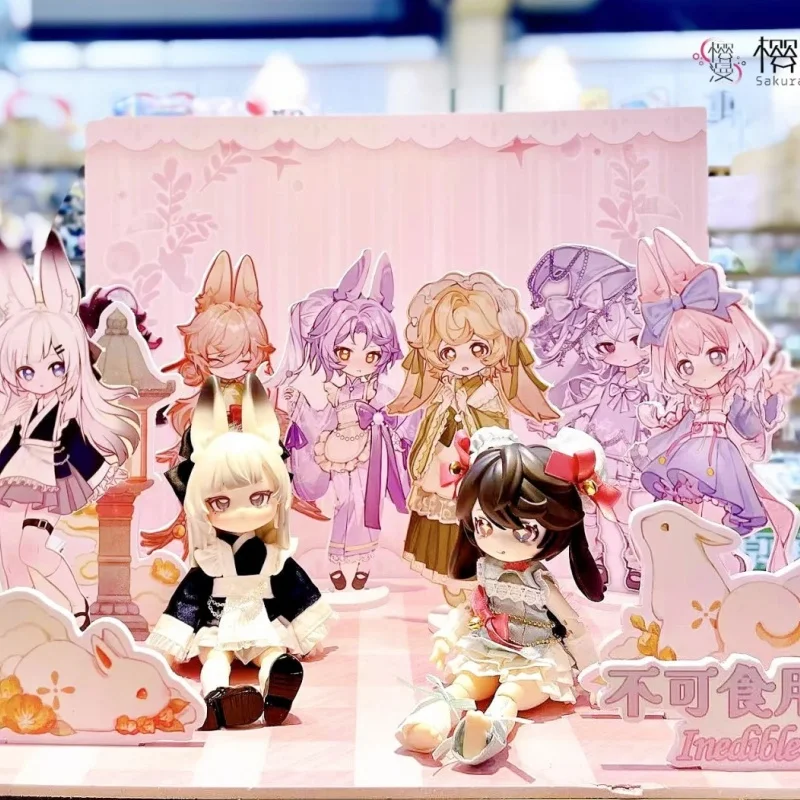 

Подлинная в наличии Немедный ребенок Прыжки Луна Время Кролик Сокровище 12-точечная Bjd Слепая коробка Милая подвижная игрушка Орнамент Подарок-сюрприз