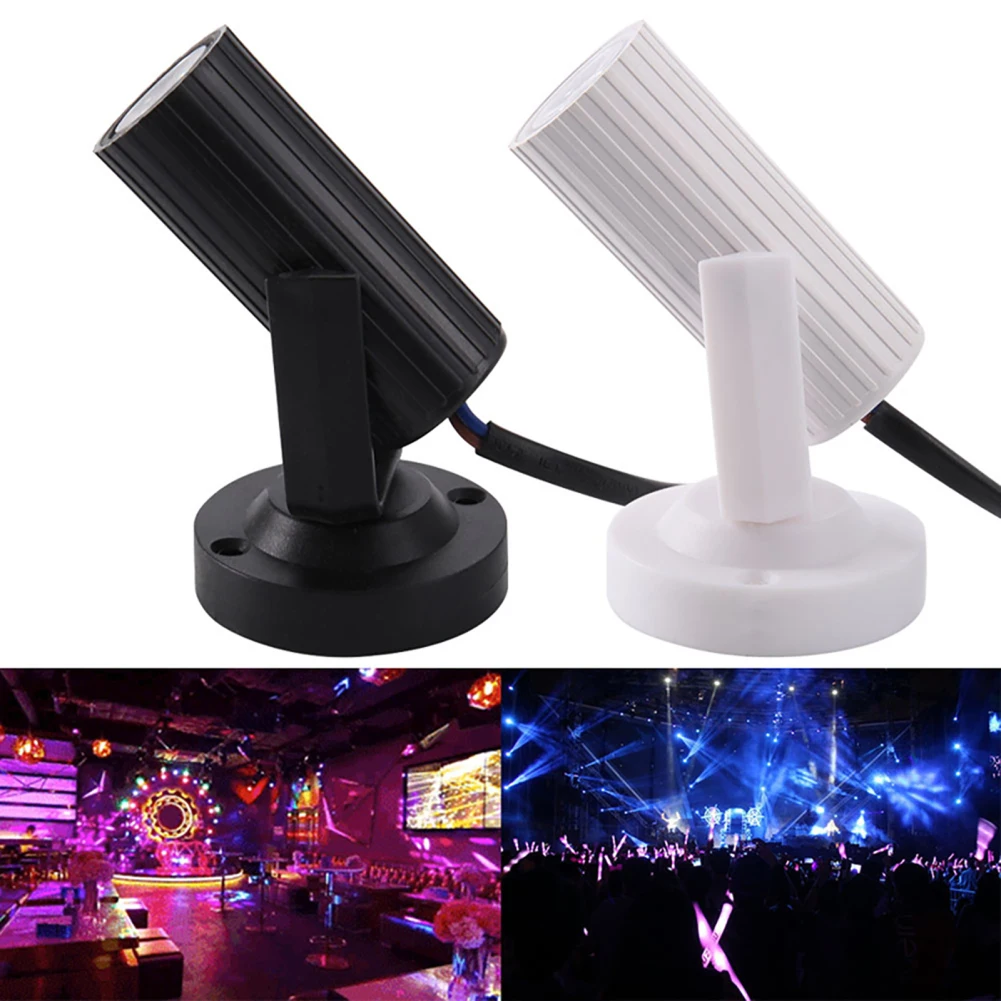 Foco LED RGB de colores para escenario, lámpara de proyector de haz de atmósfera de 270 grados, carcasa negra, KTV, Bar, DJ, discoteca, fiesta, boda