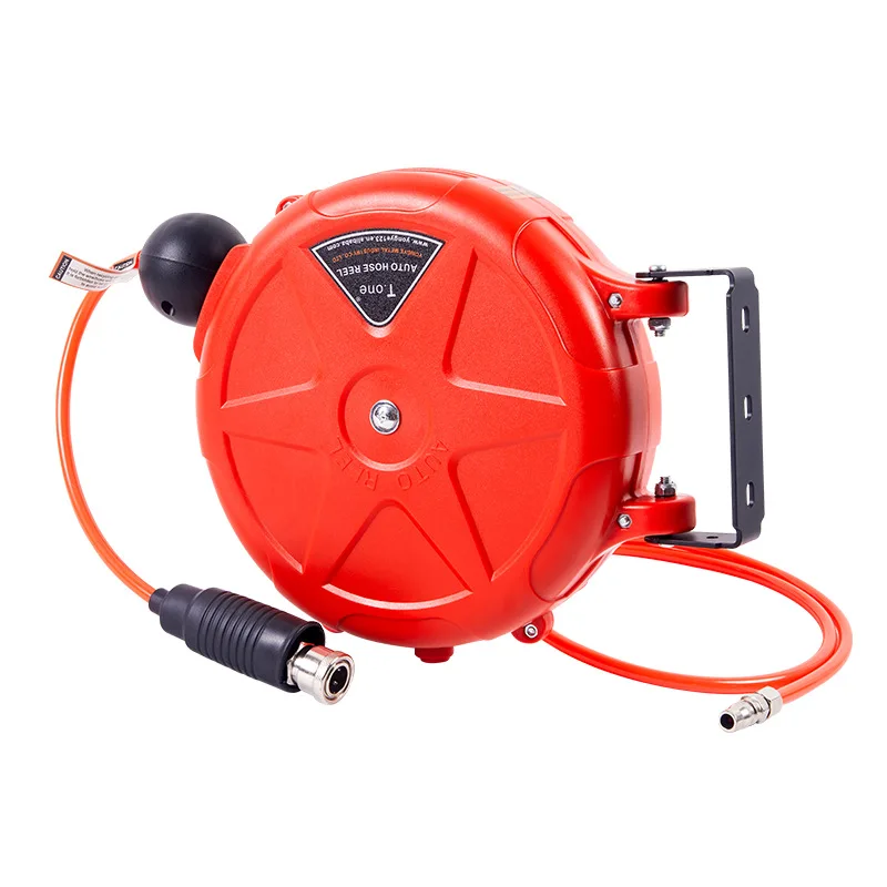 Pneumatic Hose Reel Automatic Retractable 10m Automatic Rewind Tool Commercial Reel With Swivel Bracket