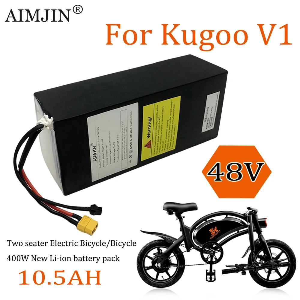 

V1 13S3P 48V 10.5AH For Kugoo V1 Scooter battery Two seater Electric Bicycle/Bicycle/400W New Li-ion battery pack