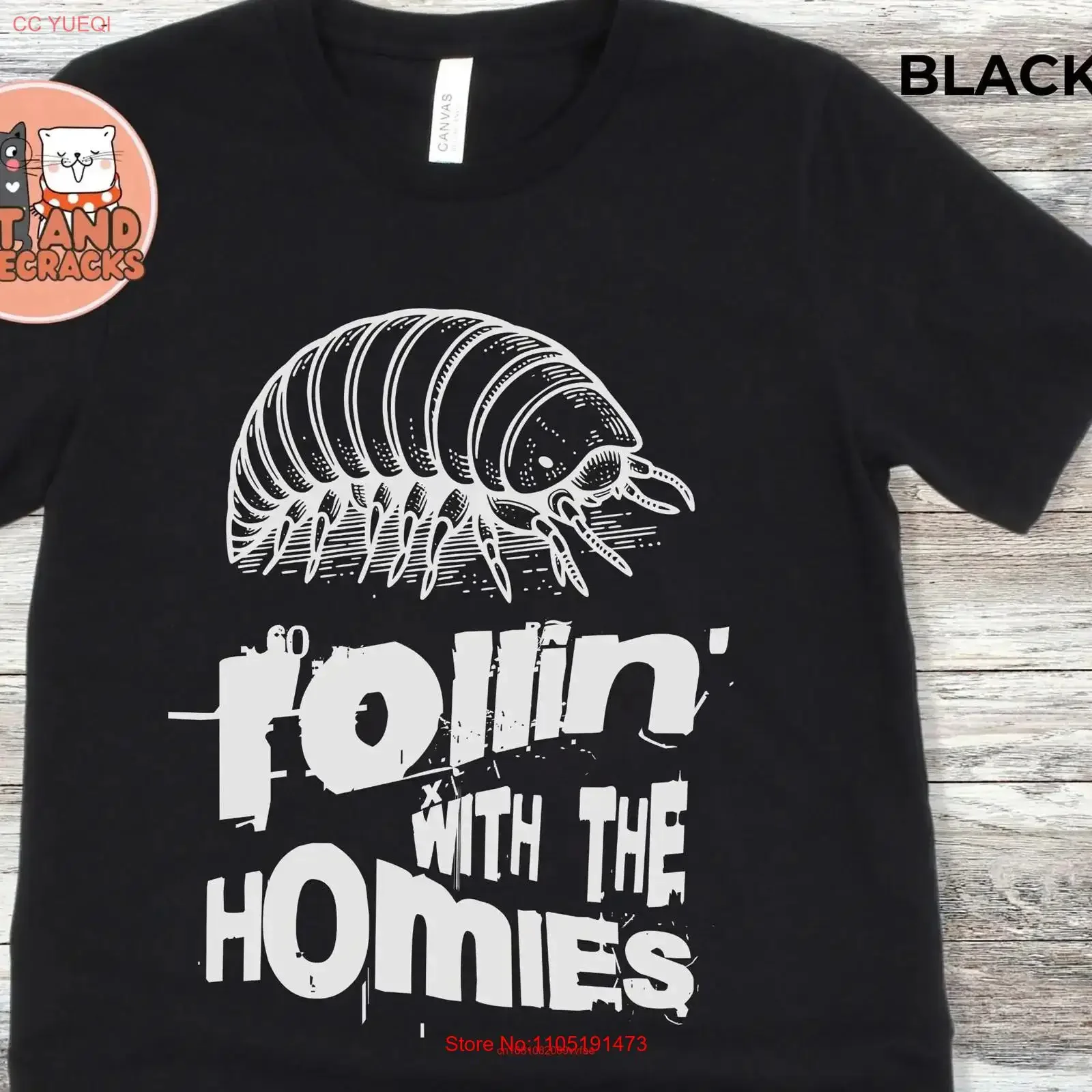 Isopod T Shirt Insect Pill Bug Bugs Lover Funny Weird Crazy Entomology Science Teacher for Dad vintage Washed Soft graphic
