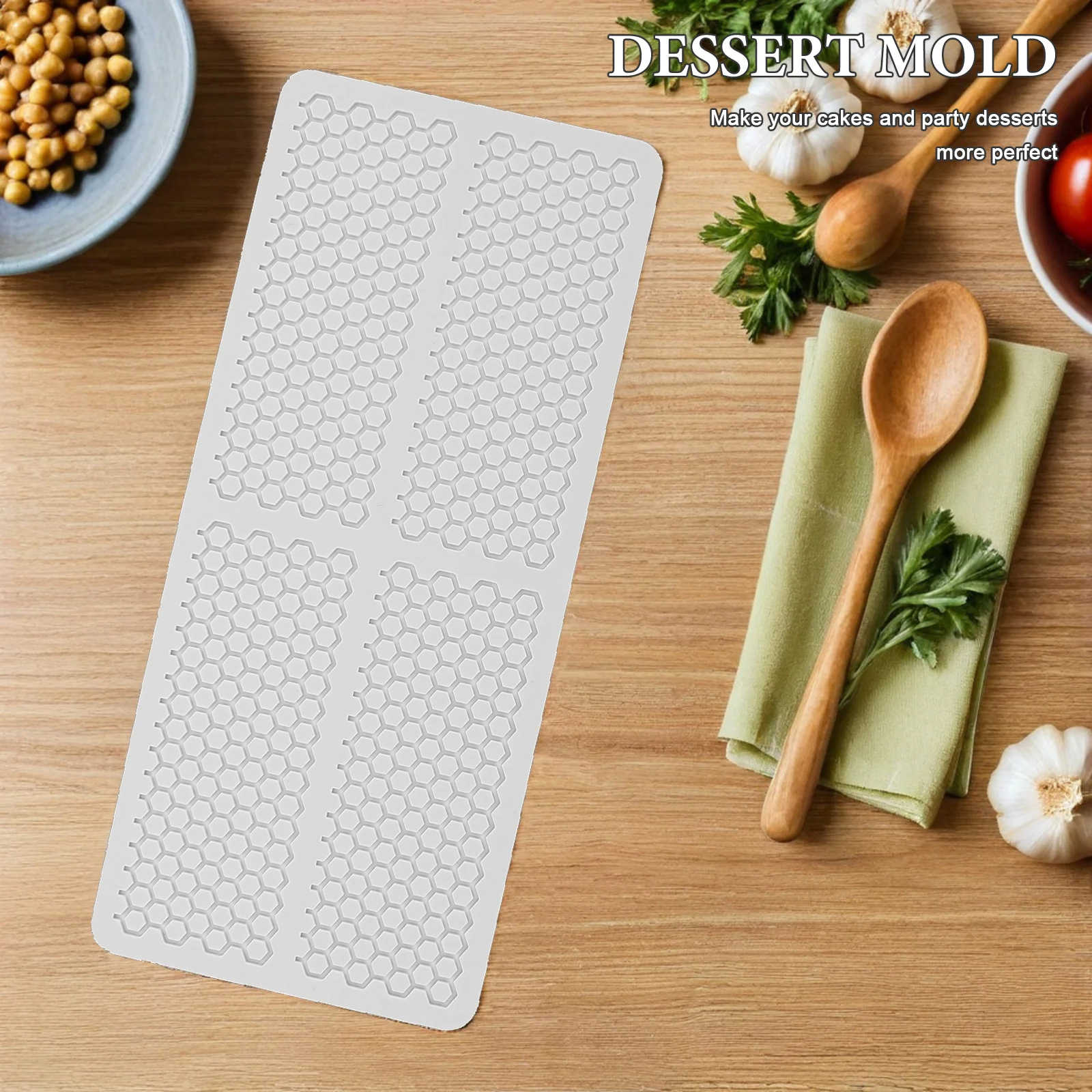 

Honeycomb Mold Baking Fondant Molds Candy Silicone Moulds Beehive Chocolate Cake 3d Decorating