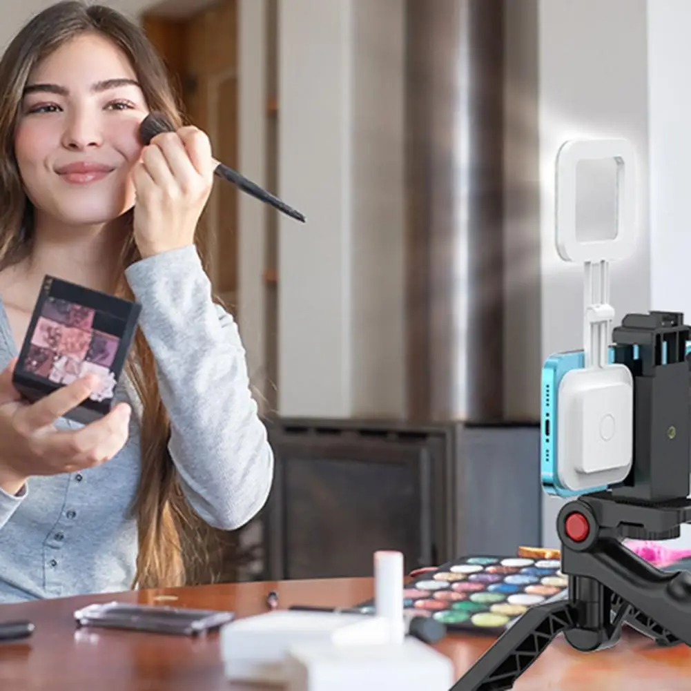 Mini Selfie Ring Light Portable Magnetic Led Fill Light with Touch Control Foldable Design for Cell Phones Pocket Size