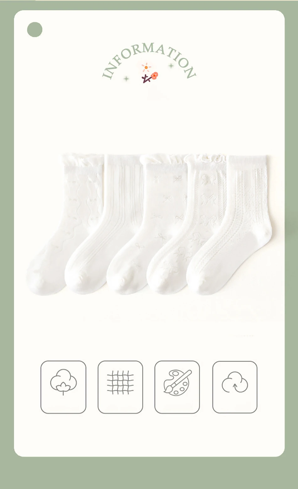 5 Paare/paket Mädchen Prinzessin Spitze Socken Sommer Dünne Weiße Lolita Ankle Socken Atmungsaktive Strumpf für Kinder Kinder Casual Kleidung – Detail 2