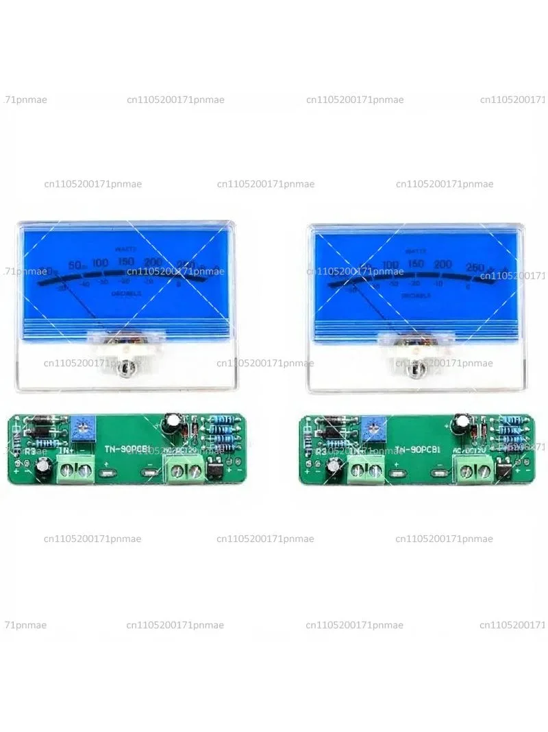 Stereo Preamp Tube Amplifier Board Level Meter Indicator DB Audio Power Meter with Driver Backlit Pointer