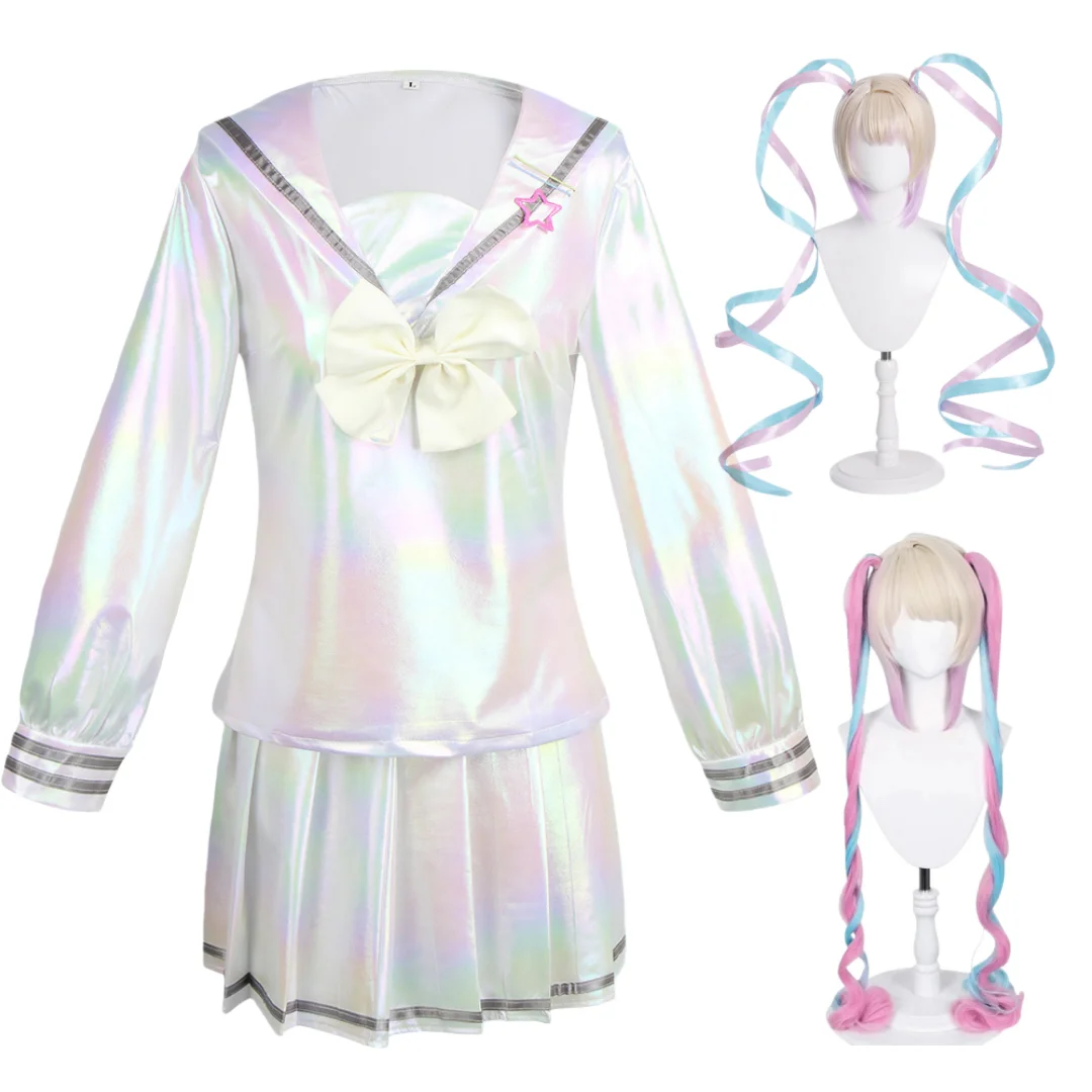 

Game NEEDY GIRL OVERDOSE KAngel Cosplay Costume Full Set of Clothing Sailor Suit Jk Uniform
