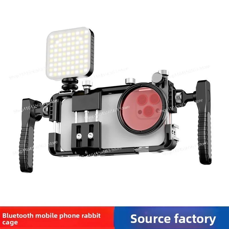 

Полный комплект стабилизатора телефонной клетки, горизонтальная/вертикальная съемка с заполняющей подсветкой для видеоблога