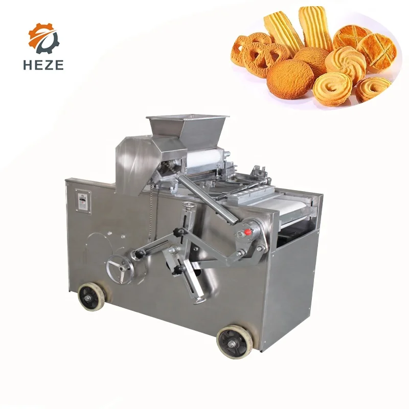 Auto extrusion and Wire Cutter Semi Meringue Cookie Dough Cut Small Biscuit Make Machine Price