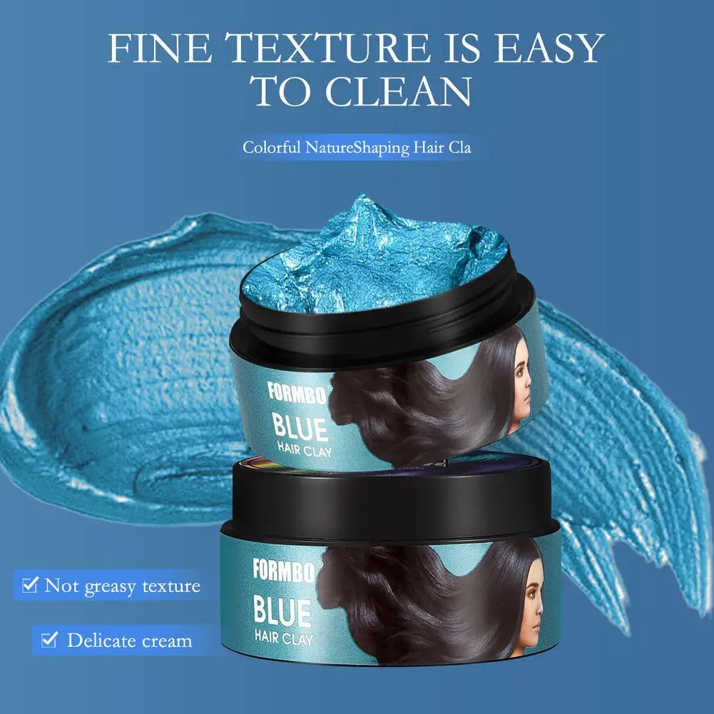 

6 Color DIY Hair Dyed Mud Gentle Irritating Long-lasting Hair Styling Mud Temporary Hair Color Cream For Women Men M6O5