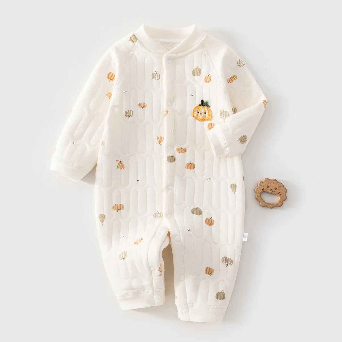 

Детский комбинезон-слип для малышей (0-18 месяцев) из чистого хлопка с длинным рукавом, весенне-осенний, милый, мягкий, пижамный, новинка