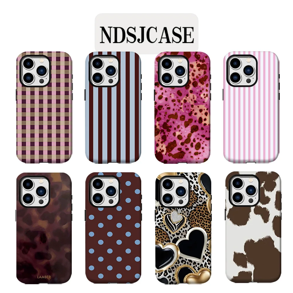 Capa de Telefone Luxuosa com Textura Dourada em Forma de Coração para iPhone 17 16 15 14 13 12 11 Air Pro Max Plus, Capa Traseira de Dupla Camada Luxuosa