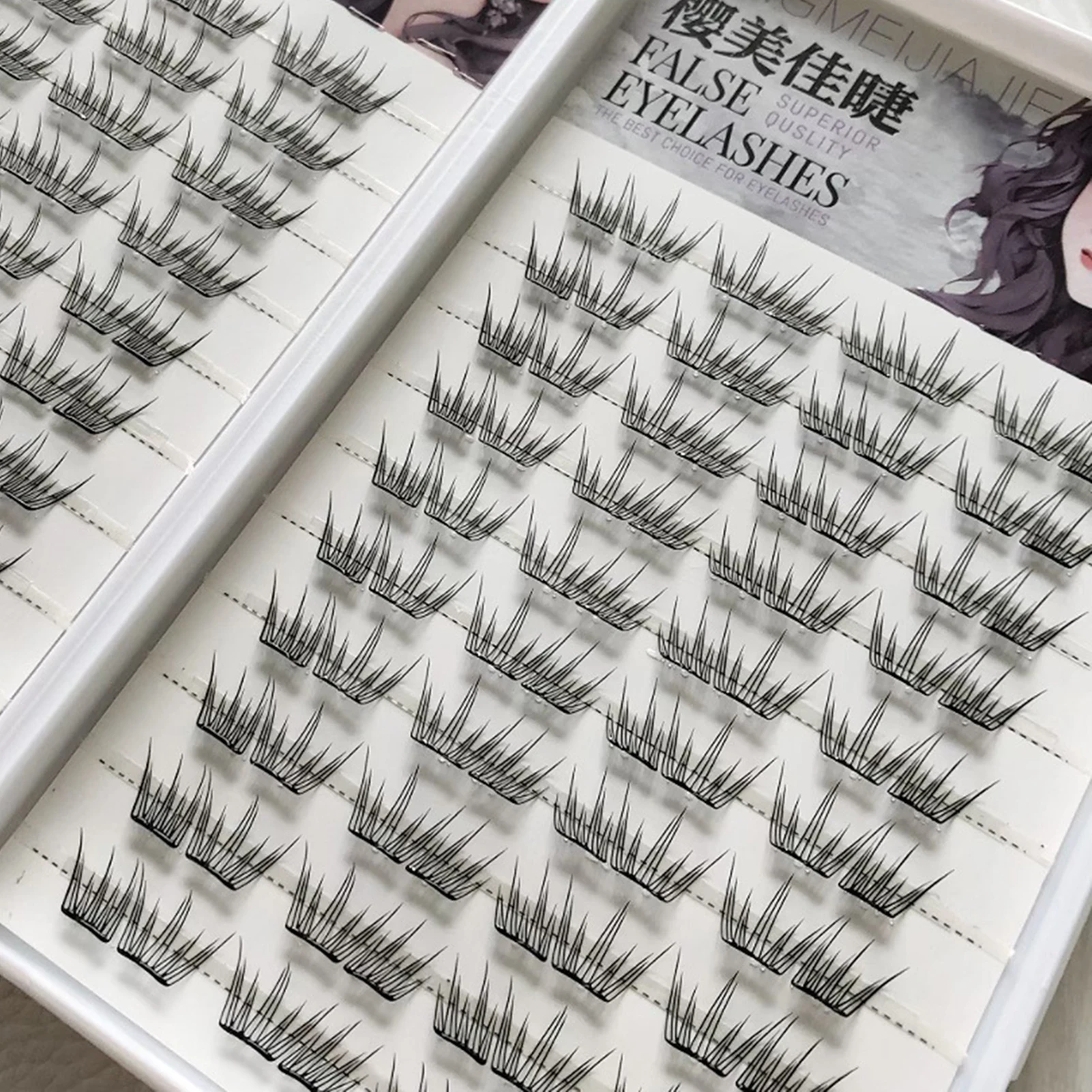 Sem cola borboleta cílios postiços naturais grossos longos mangá girassol extensão de cílios postiços para maquiagem diária ampliar seus olhos