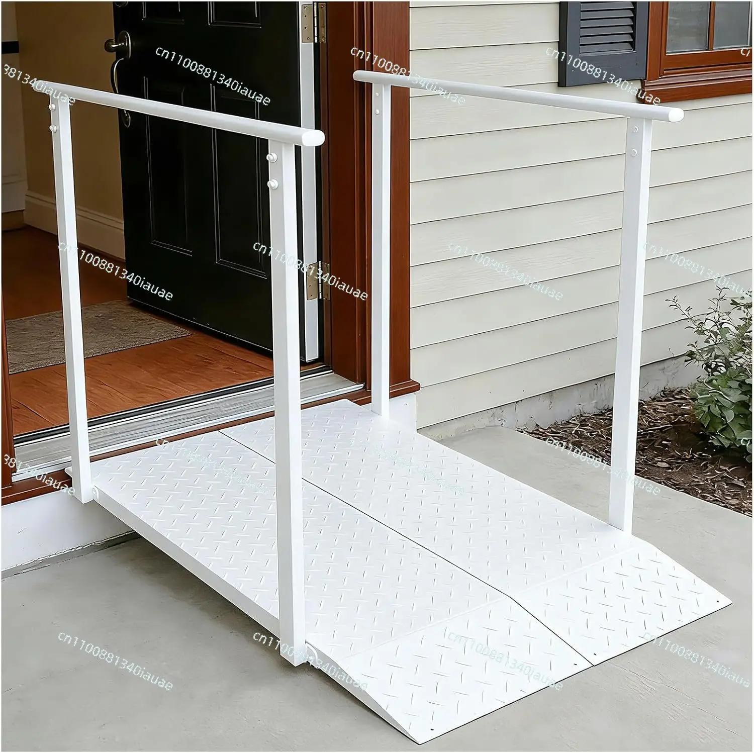 4 Foot Wheelchair Ramp with Handrails for Family Steps, Wheelchair Ramp with Handrails, with Handrails