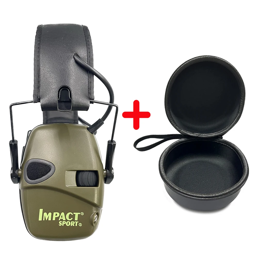 Ear Protection Electronic Hearing Protection Impact Active Shooting Earmuffs NRR 22dB Noise Reduction with Storage Case