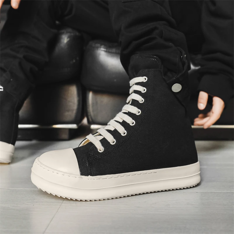 Мужские и женские повседневные кроссовки, высокая спортивная обувь, кожаные ботильоны на шнуровке, обувь для скейтборда, баскетбольные кроссовки 35-44