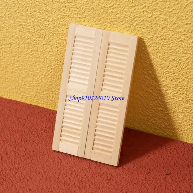 77HD 2PCSสมจริงผ้าม่านขนาดเล็กรุ่นFigurineสำหรับ 1/12 บ้านตุ๊กตาตกแต่งฉากจอแสดงผลเฟอร์นิเจอร์บ้านตุ๊กตาภูมิทัศน์