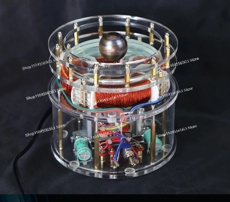 Small Tesla Coil Rotating Magnetic Field Kit, Columbus Egg Science Tech Educational Decoration Toy for Learning