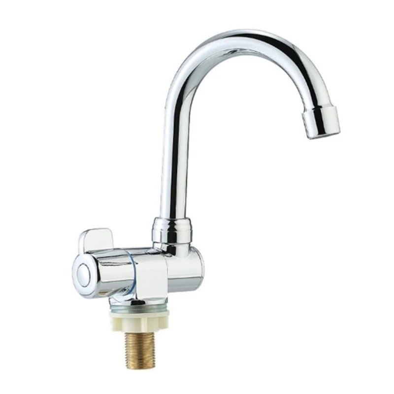 1Piece Faucet High-end Folding Faucet Water Tap 360 Degree Single Cold Water Faucet for Marine Boat Yacht